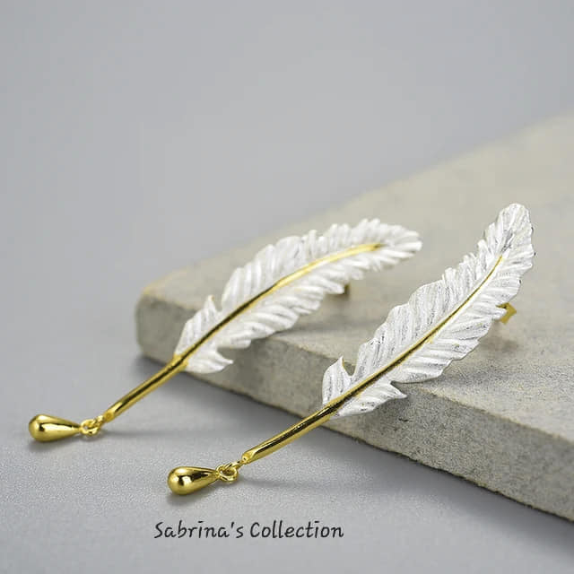 Sabrina`s Collection| Goose Feather Earrings