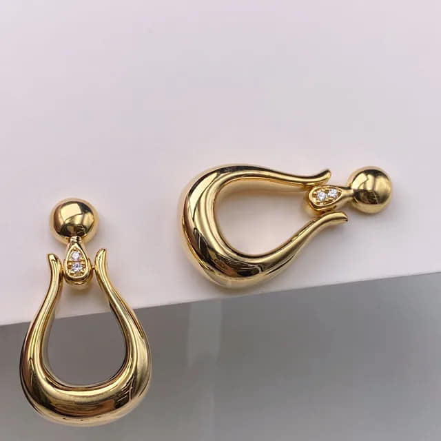 Sabrina`s Collection | 18K Gold Diamond Earrings