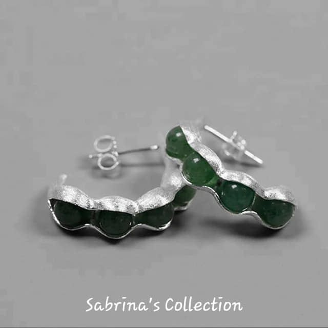 Sabrina`s Collection | Pea Pods Dangle Earrings