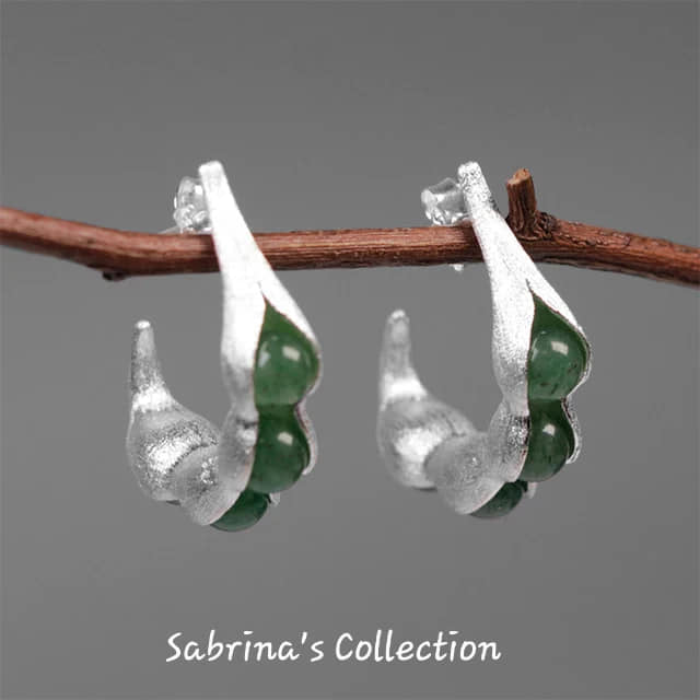 Sabrina`s Collection | Pea Pods Dangle Earrings