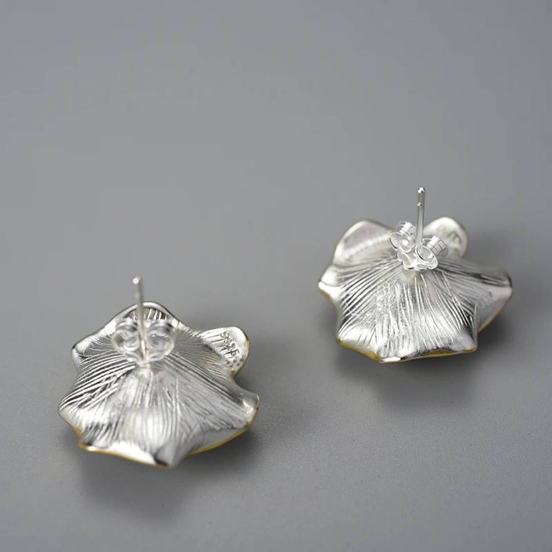 Sabrina`s Collection | Natural Gemstones Colored Topaz Leaf Roll Shape Earrings