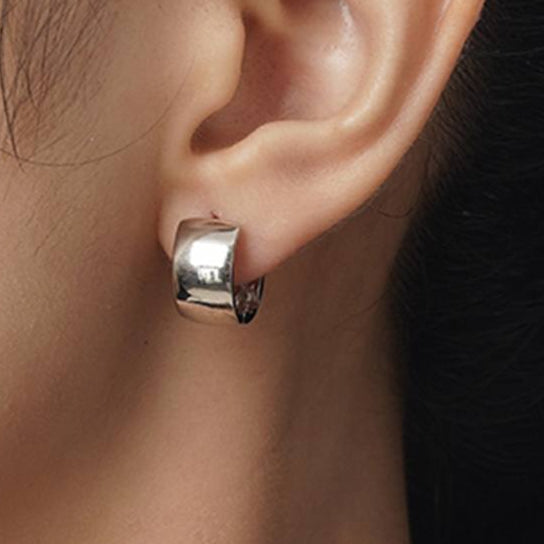 Sabrina`s Collection | Silver Round Earrings