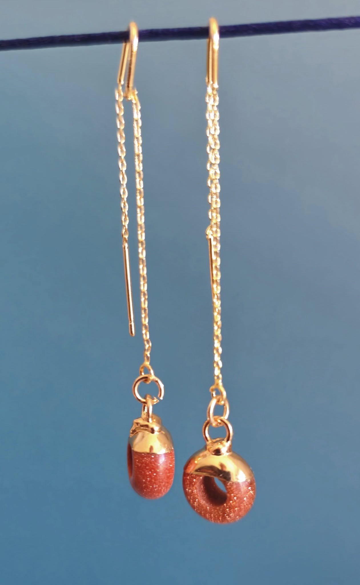 Sabrina`s Collection | Natural Round Stone Earrings