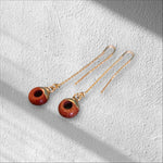 Sabrina`s Collection | Natural Round Stone Earrings