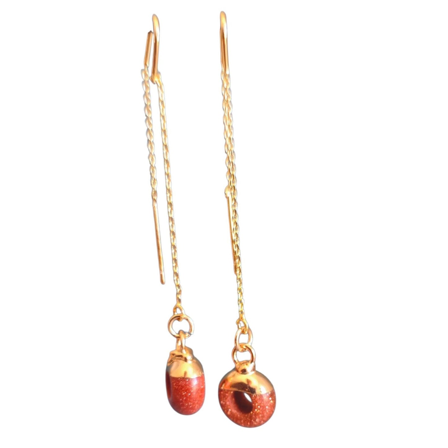 Sabrina`s Collection | Natural Round Stone Earrings
