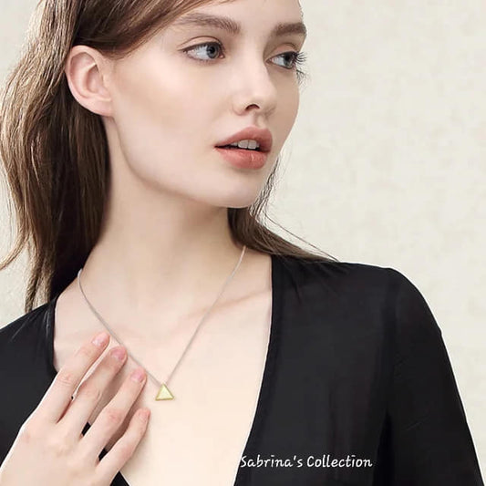 Sabrina`S Collection | 925 Silver Sterling Minimalism Style Silver Pendant Necklace
