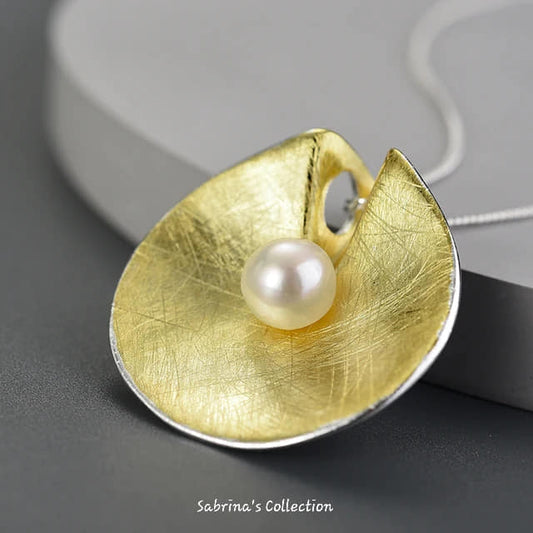 Sabrina`S Collection | 925 Silver Sterling  Vintage Natural Pearl Pendant