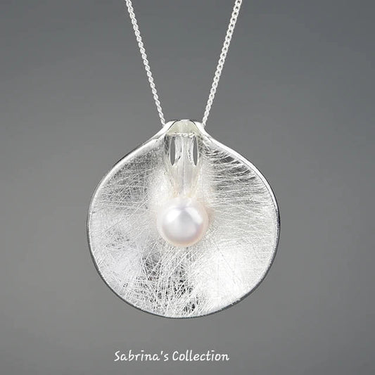 Sabrina`S Collection | 925 Silver Sterling Vintage Natural Pearl Pendant