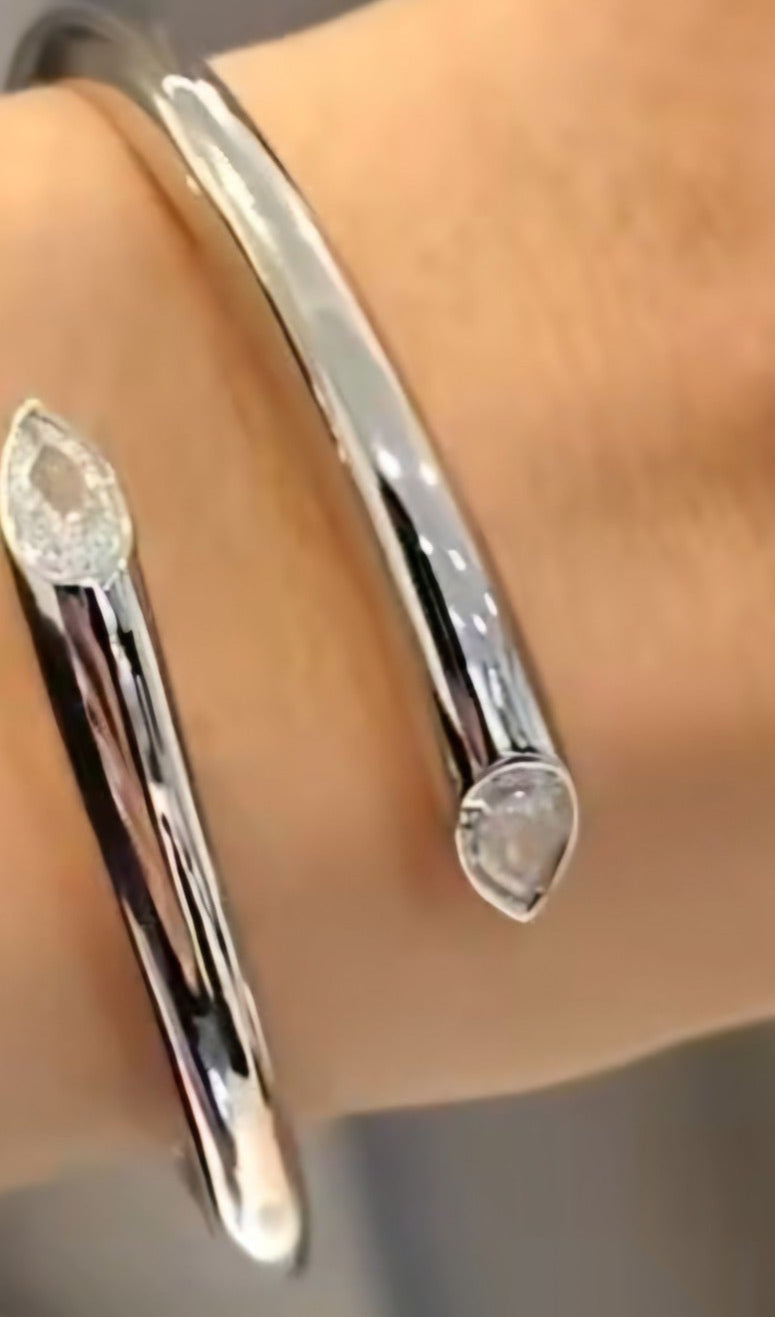 Sabrina`s Collection | Silver Bracelet Bangles Minimalist