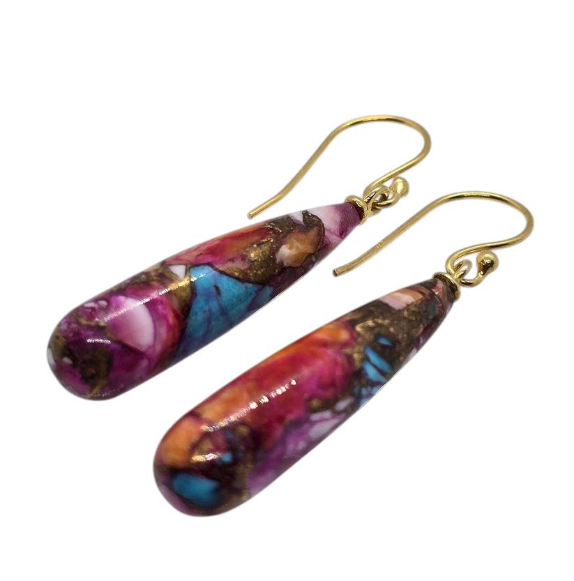 Sabrina`s Collection | Natural Gemstone Drop Eearrings
