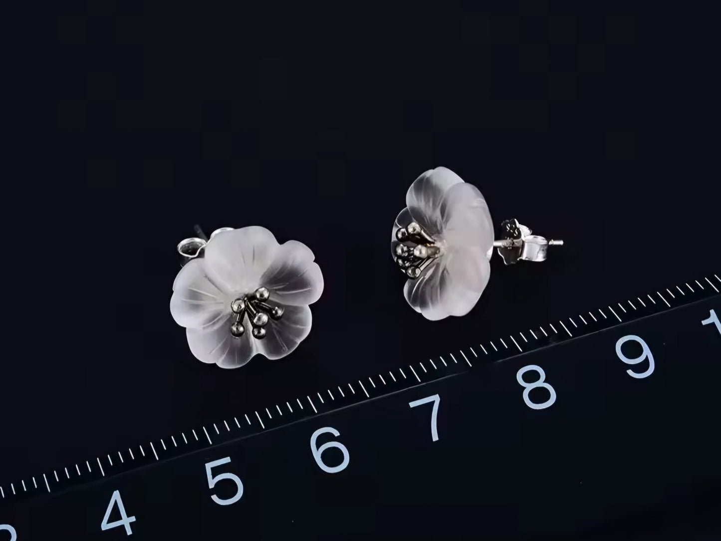 Sabrina`s Collection | Crystal Flower Stud  Earrings