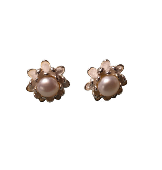 Sabrina`S Collection | Pearl Flower Earrings