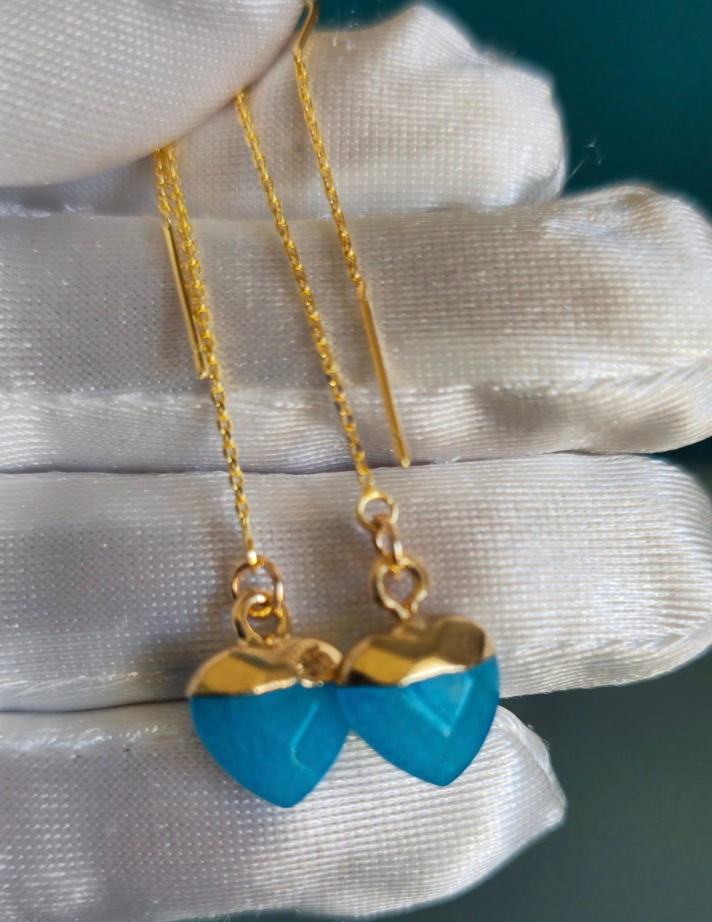 Sabrina`s Collectiona`s Collection | Chalcedony Heart Earrings