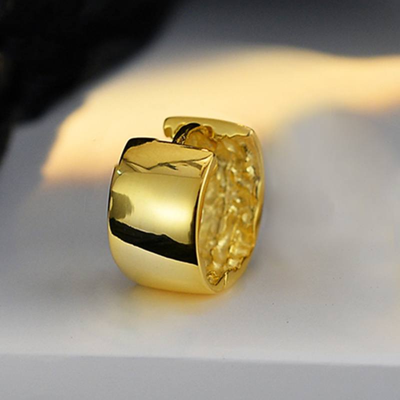 Sabrina`s Collection | Gold Round Circle Earrings