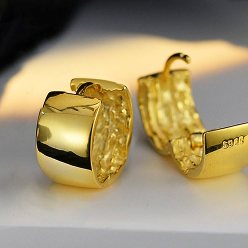 Sabrina`s Collection | Gold Round Circle Earrings