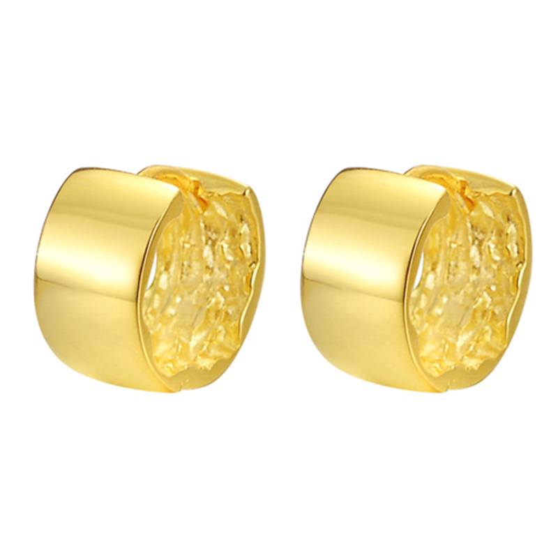 Sabrina`s Collection | Gold Round Circle Earrings