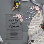 Personalized Acrylic  Wedding Invitation